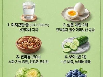 의사가 뽑은 최고의 아침식사, 건강을 위한 6가지 필수 음식은 무엇인가?