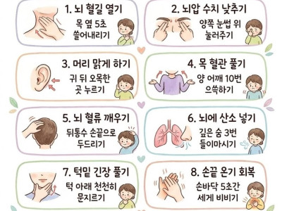 뇌졸중 예방 하루 1분이면 충분합니다